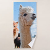 Drie Funny Alpacas Badhanddoek (Badhanddoek)