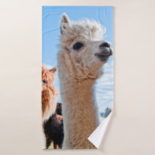 Drie Funny Alpacas Badhanddoek (Badhanddoek)