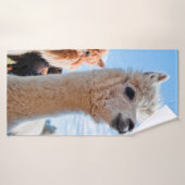Drie Funny Alpacas Badhanddoek (Badhanddoek)