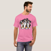 Drie Funny Bernese Mountain Dogs T-Shirt (Voorkant volledig)