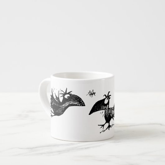 Drie Funny Black Crows Espresso Kop (Links)