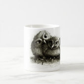 Drie Funny Cute Owls Koffiemok (Center)