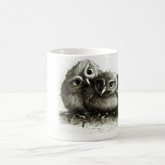 Drie Funny Cute Owls Koffiemok (Center)