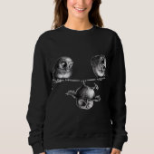 Drie Funny Owls - Freedom and Fun Trui (Voorkant)