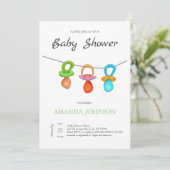 Drie Funny Pacifiers Kaart (Staand voorkant)