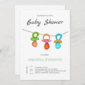 Drie Funny Pacifiers Kaart (Voorkant / Achterkant)