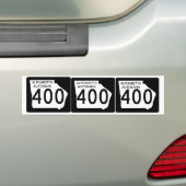DRIE GA 400 "Alpharetta Autobahn" Bumpersticker (Op auto)