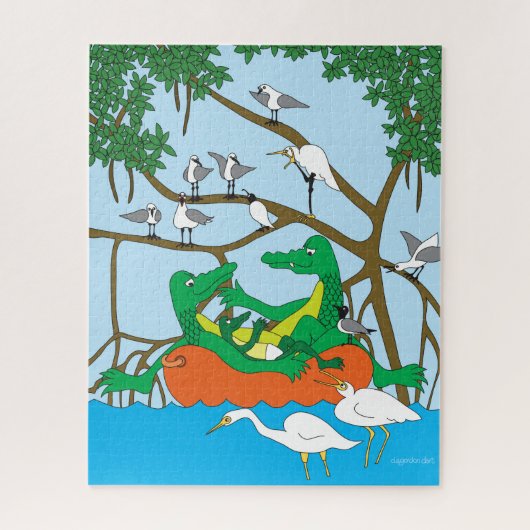 Drie Gators Jigsaw Puzzel (Verticaal)