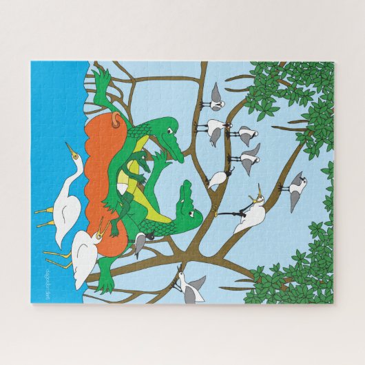 Drie Gators Legpuzzel (Horizontaal)