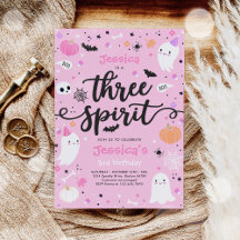 Drie Gedistilleerde Cute Halloween Ghost 3rd Birth