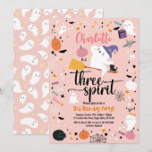 Drie Gedistilleerde Meisjes 3rd Birthday Halloween (Voorkant / Achterkant)