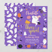 Drie Gedistilleerde Meisjes 3rd Birthday Halloween (Voorkant / Achterkant)