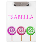 Drie gedraaide Lolly Poppen klembord (Voorkant)