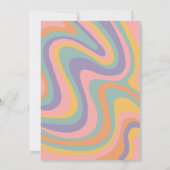 Drie Geest 3e Verjaardag Uitnodiging - Meisje (roz (Achterkant)