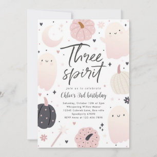 Drie Geest Boho Halloween Ghost 3e Verjaardag Kaart