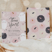 Drie Geest Boho Halloween Ghost 3e Verjaardag Kaart