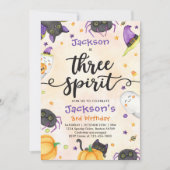 Drie Geest Halloween 3e Verjaardag Kaart (Voorkant)