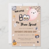 Drie Geest Halloween 3e Verjaardag Kaart (Voorkant)