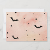 Drie Geest Halloween 3e Verjaardag Party Foto Kaart (Achterkant)