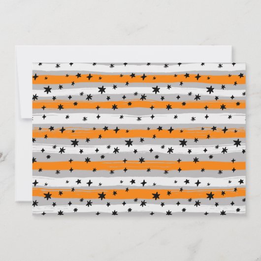 Drie Geest. Halloween 3rd Birthday Foto Kaart (Achterkant)