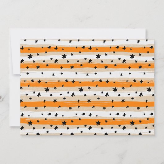 Drie Geest. Halloween 3rd Birthday Foto Kaart (Achterkant)