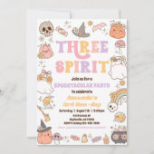 Drie Geest Halloween Ghost Uitnodiging (Voorkant)