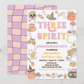 Drie Geest Halloween Ghost Uitnodiging (Voorkant / Achterkant)