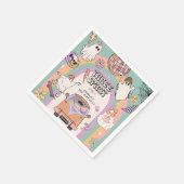 Drie Geest Retro Fun 3e Verjaardagsfeest Servet (Hoek)