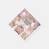 Drie Geest Retro Fun 3e Verjaardagsfeest Servet (Hoek)