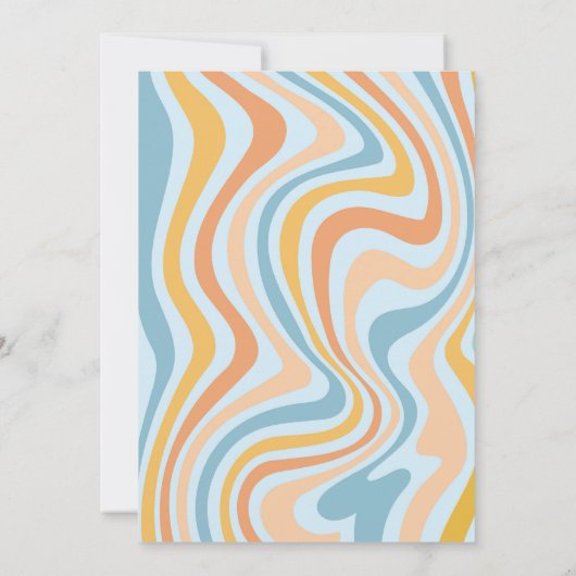 Drie Geest Retro Halloween Party Derde Verjaardag Kaart (Achterkant)