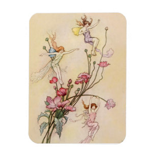“Drie geesten dol van vreugde” door Warwick Goble Magneet