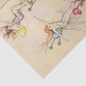 “Drie geesten dol van vreugde” door Warwick Goble Tissuepapier (Detail)