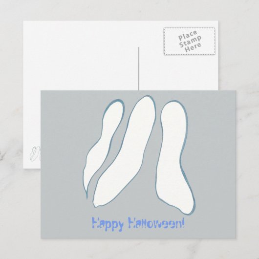 Drie Geesten Happy Halloween Briefkaarten (Voorkant / Achterkant)
