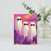 Drie geesten in een zonnebril briefkaart (Staand voorkant)