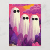 Drie geesten in een zonnebril briefkaart (Voorkant)