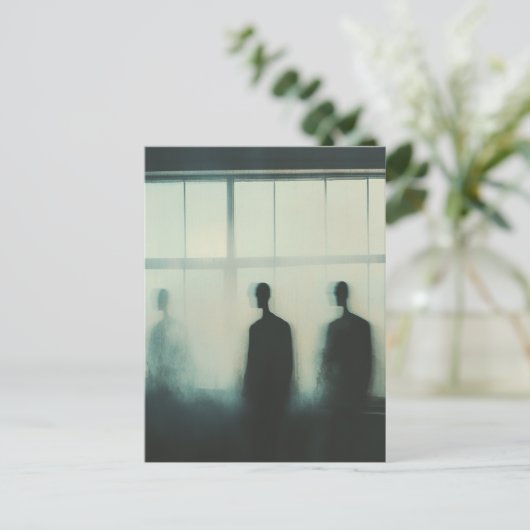 Drie geesten in het raam briefkaart (Staand voorkant)