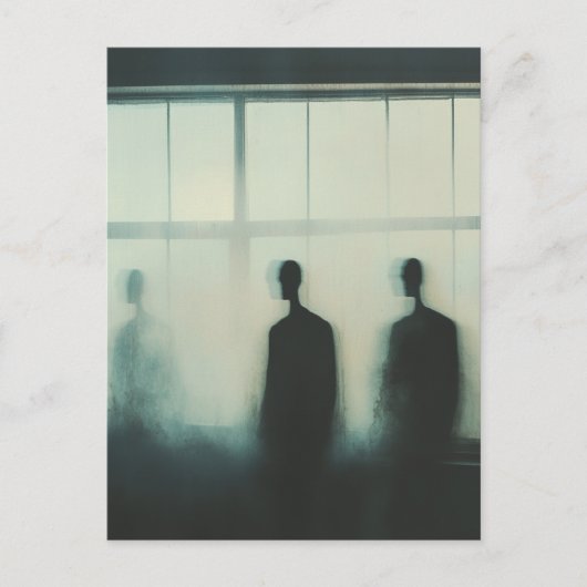 Drie geesten in het raam briefkaart (Voorkant)