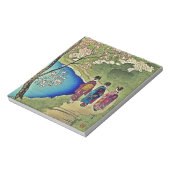 Drie Geishas van de Japanse Hoorblokkunst van het Notitieblok (Linkerzijde)