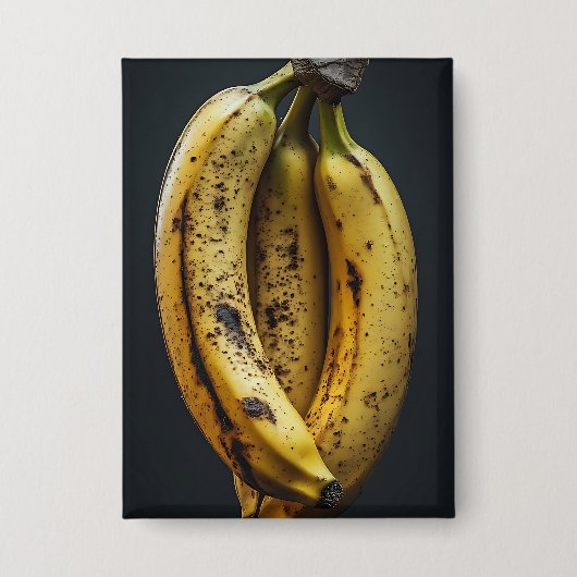 Drie Geïsoleerde Lekkere Bananen Button (Voorkant)