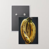 Drie Geïsoleerde Lekkere Bananen Button (Voorkant / Achterkant)