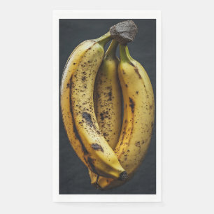 Drie Geïsoleerde Lekkere Bananen Servet