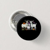 Drie Geiten Grappige Heks Enge Mummy Halloween Zom Ronde Button 3,2 Cm (Voorkant /achterkant)