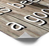 Drie Geitenportret - Schuif als een geit Poster (Hoek)