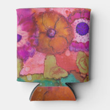 Drie gekke bloemen Boho Alcohol INk Design