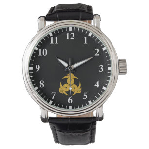 Drie gekke wilde ganzen, naar buiten gericht horloge