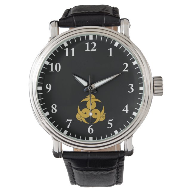 Drie gekke wilde ganzen, naar buiten gericht horloge (Voorkant)
