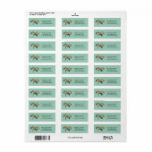 Drie gekko's etiket (Full Sheet)
