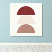 Drie gekleurde afkortingen 01 canvas afdruk (Insitu (Houten vloer))