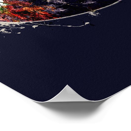 Drie gekleurde gitaren poster (Hoek)