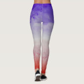 Drie gekleurde wolken leggings (Achterkant)